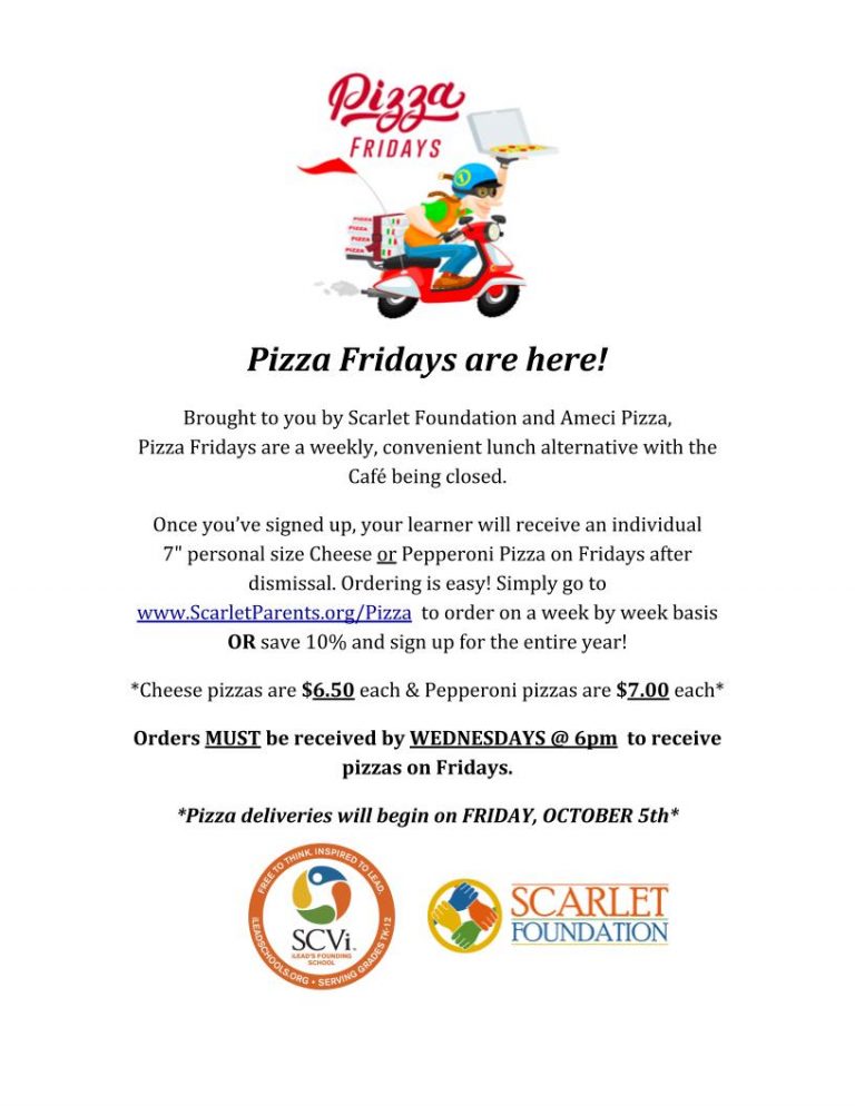 Pizza Fridays are Here - Santa Clarita Valley Charter School