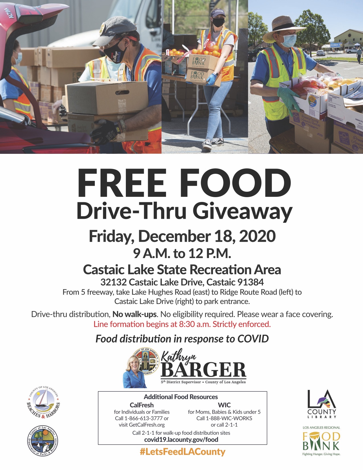 Free Food Drive December 18, 2020