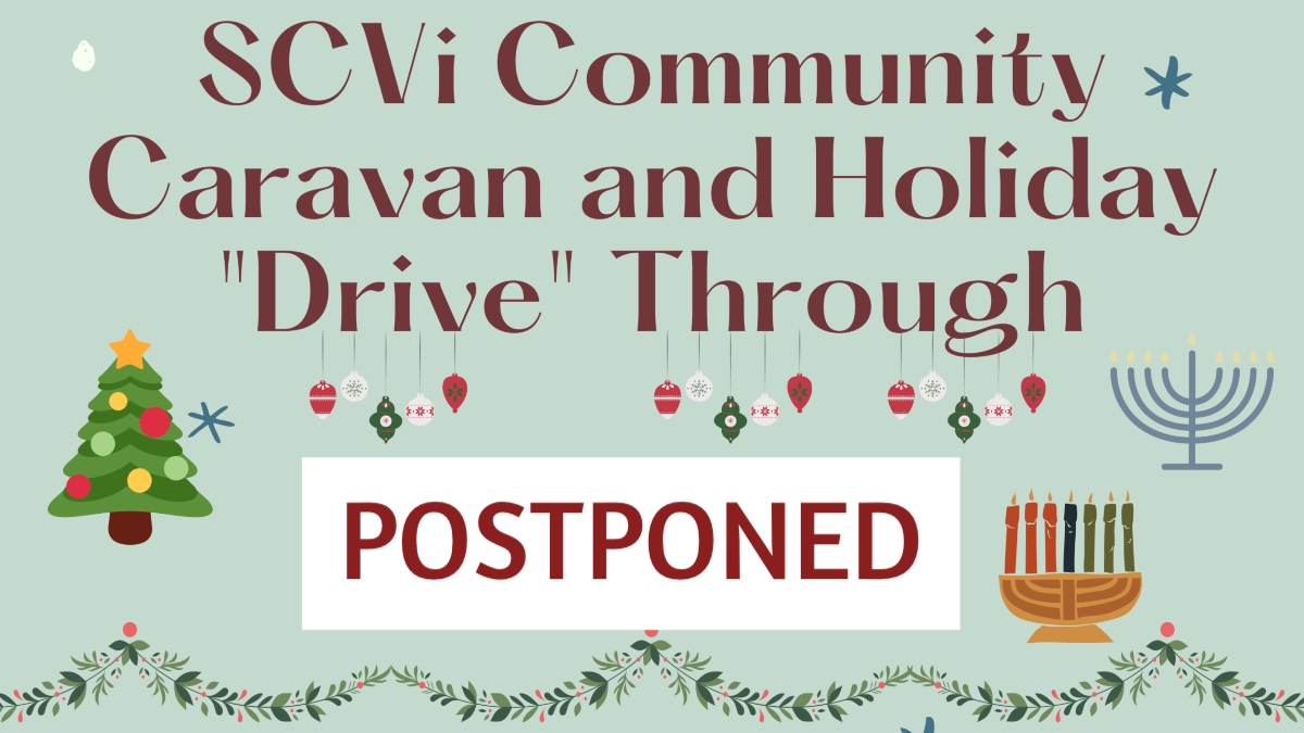 SCVi Charter School Caravan and Holiday Drive-Through postponed