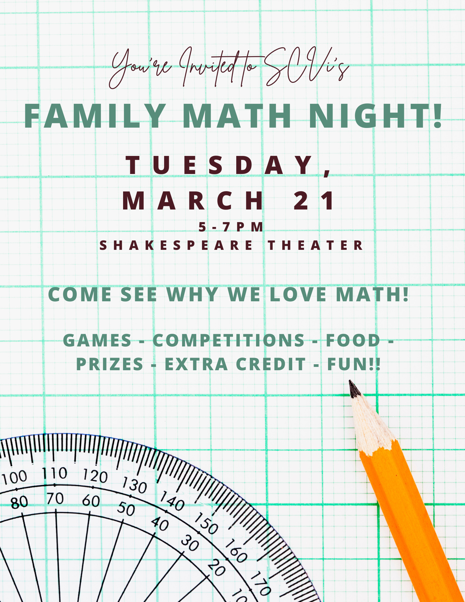 Math Night Flyer
