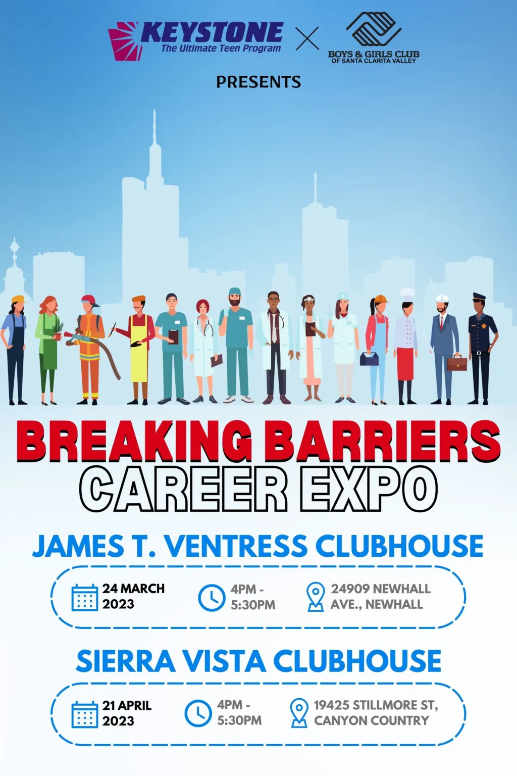 Keystone Club Breaking Barriers Career Expo