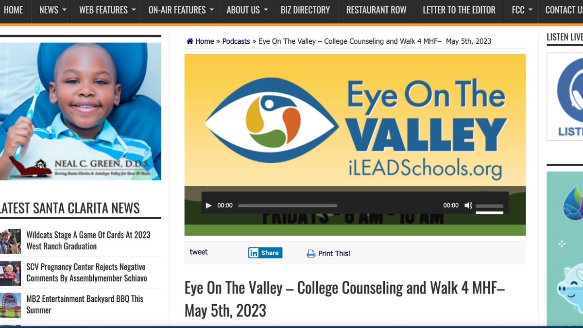 KHTS Eye on the Valley College Counseling