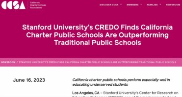 CCSA Stanford University CREDO CA Charter Schools Outperform