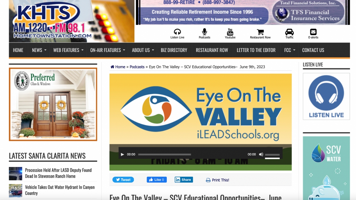 Eye On The Valley – SCV Educational Opportunities