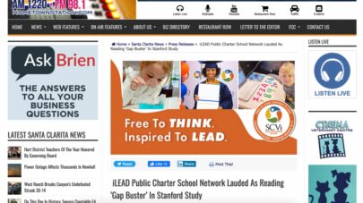 KHTS-7.12.23-iLEAD Public Charter School Network Lauded As Reading ‘Gap Buster’ In Stanford Study