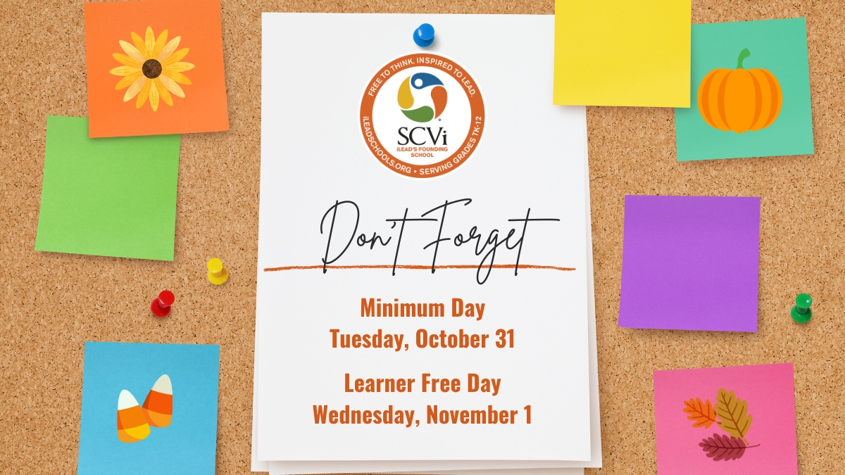 Minimum Day and Learner Free Day SCVi