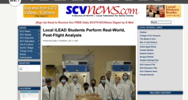 Local iLEAD Students Perform Real-World Postflight Analysis - SCV News