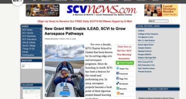 SCVTV New Grant Will Enable iLEAD, SCVi to Grow Aerospace Pathways