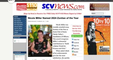 SCVTV Nicole Miller Named 2024 Zontian of the Year July 11, 2024