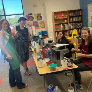 SCVi volunteers coffee cart Staff Appreciation Week 2023