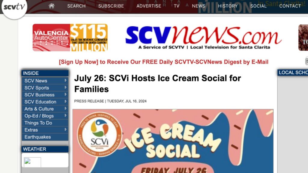 SCVTV SCVi Hosts Ice Cream Social 7.16.2024