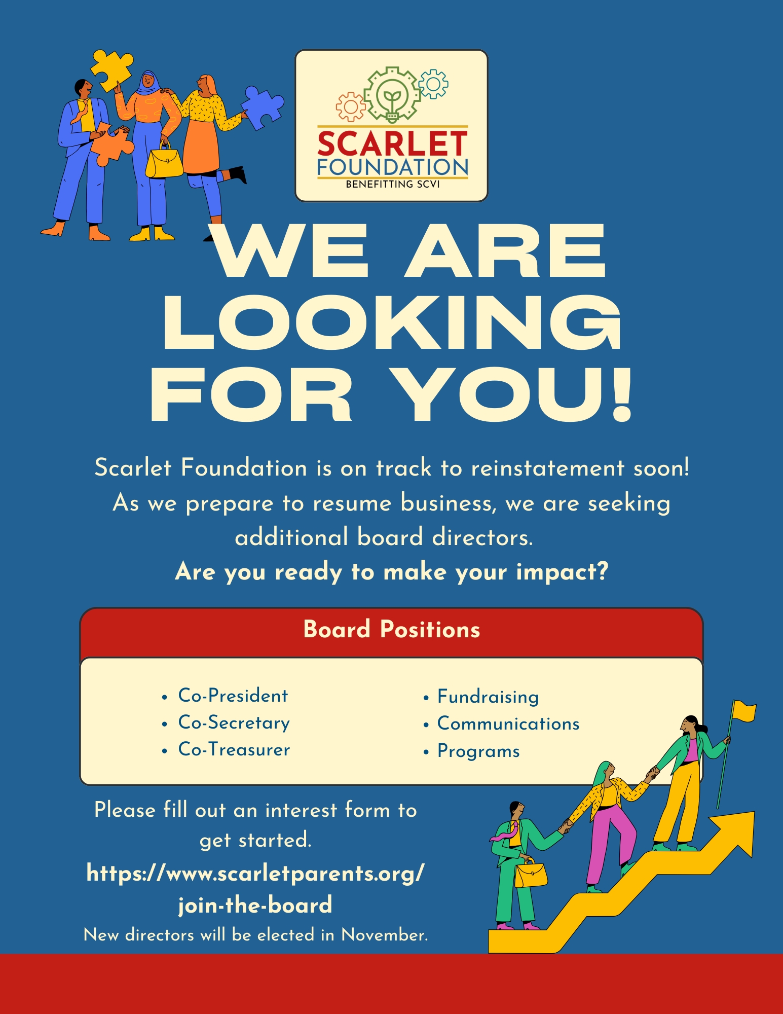 Scarlet Foundation Call for Board Directors