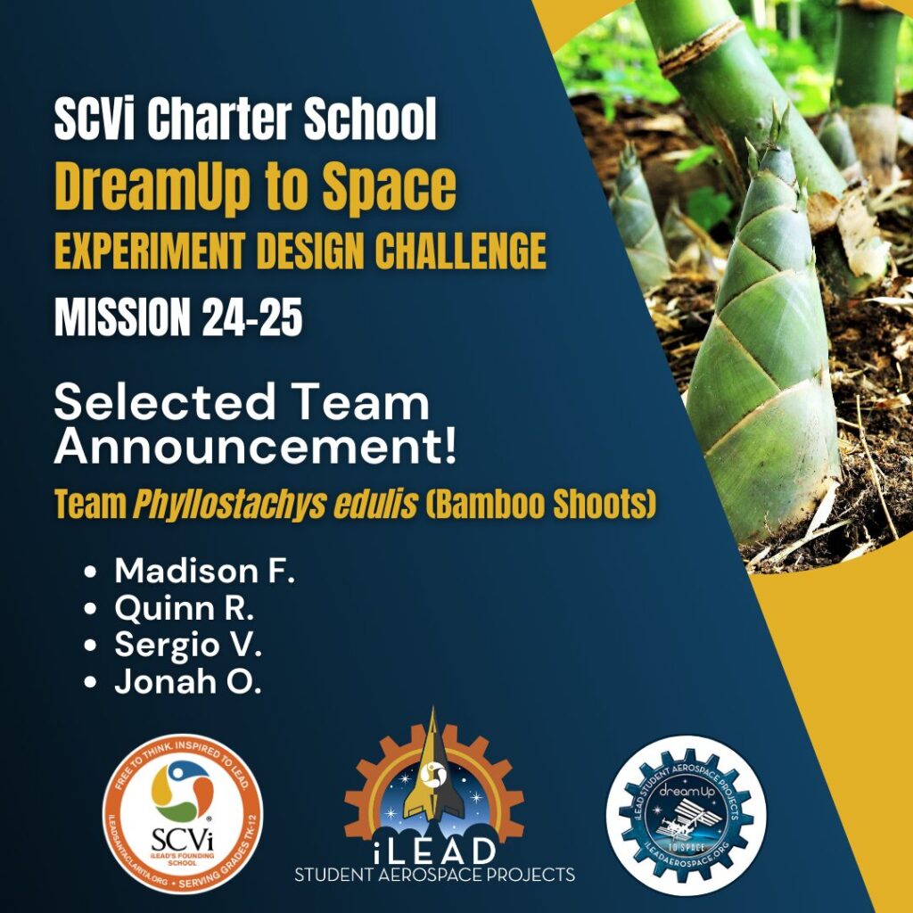 SCVi DreamUp to Space Selected Team 2024