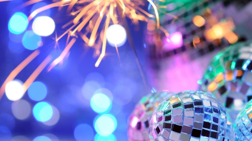 dance disco ball bokeh